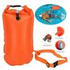 1pc Inflatable Open Swimming Buoy Tow Float Dry Bag With Waist Belt For Swimming Water Sport Storage Safety