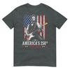 Abraham Lincoln Playing Guitar 4th Of July 250th Anniversary Tshirt