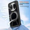 For Huawei Mate 50 4G Case Magnetic Kickstand Hollow Heat Dissipation Silicone+PC+Metal Bumper Phone Cover