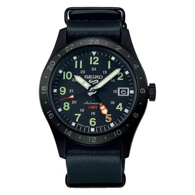 [Часы Seiko] Часы Five Sports 5 Sports Field GMT "Спортивный стиль" SBSC013 мужские черные