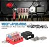 M10 100A 32V 4 Circuit Kit  ST Blade Fuse Block Battery Terminal Mount Busbar Boating Equipment For Car Yacht Truck