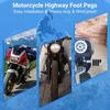 2 шт. подножки для мотоциклов, хромированные подножки, подножки для мотоциклов (левый &