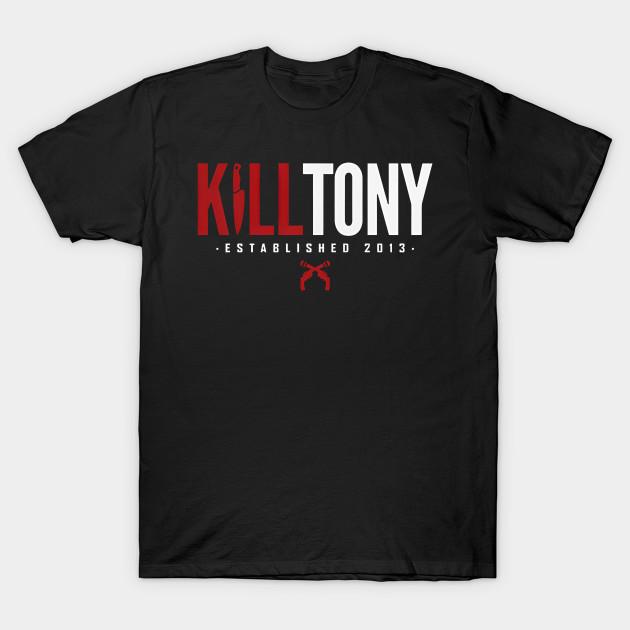 Азиатский размер Мужская черная футболка с принтом Kill Tony Merch Печать методом термопереноса без вырезания Хлопковая футболка