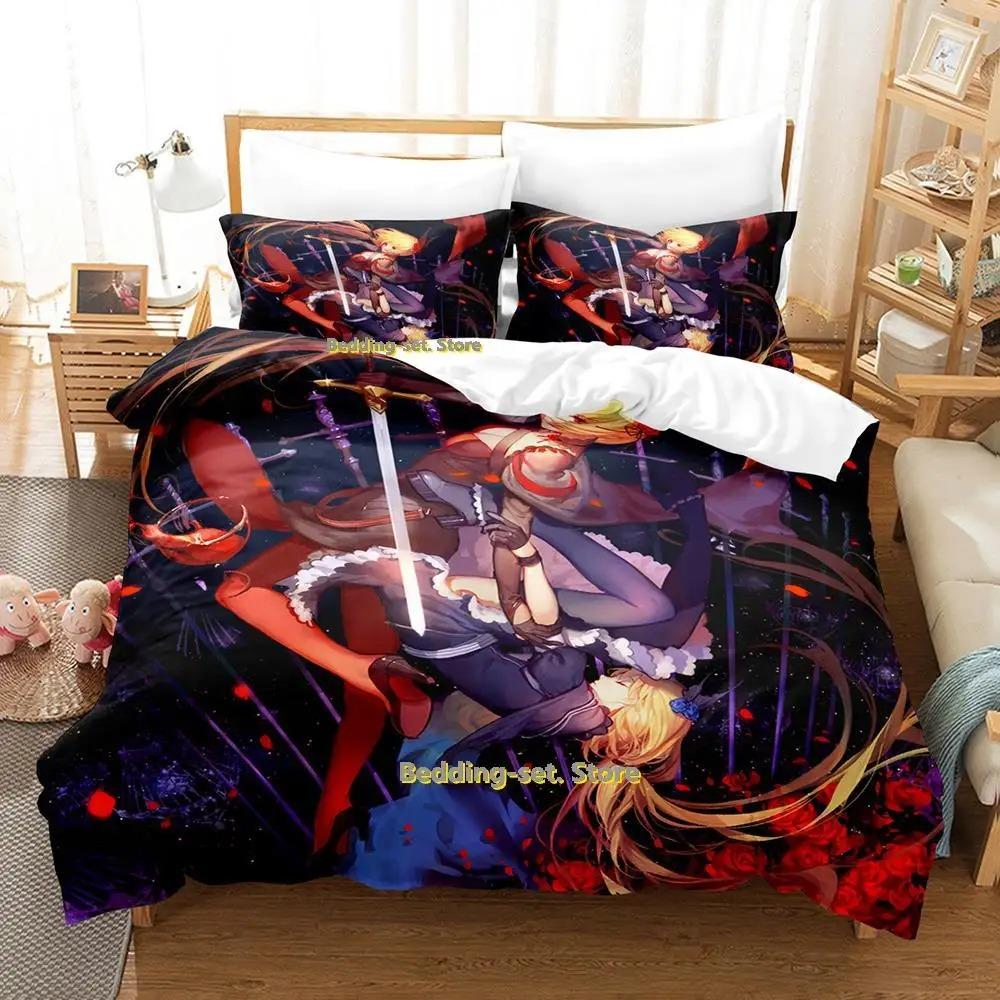 Pixiv Fantasia T Bedding Set Single Twin Full Queen King Size Bed Set Adult Kid Bedroom Duvetcover Sets Anime Parure de lit Bed
