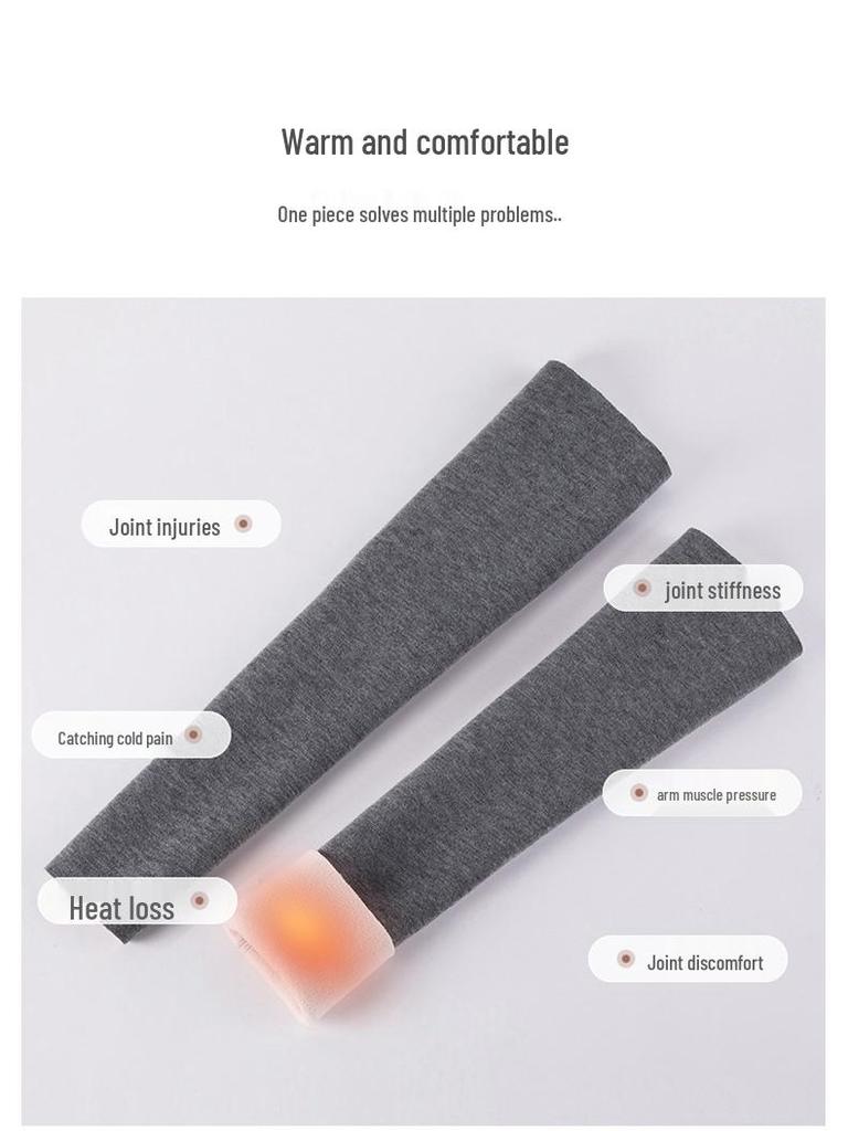 Унисекс теплые рукава для суставов рук: С усилением из бархата для поддержки локтей и запястий в осенне-зимний период