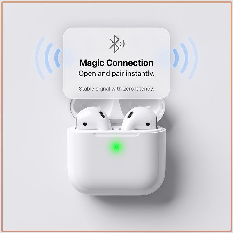 Apple AirPods 2-го поколения True Wireless Наушники с чехлом для беспроводной зарядки