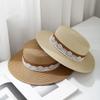 Flat Top Woven Lace Sun Hat for Sun Protection Summer Outings Beach Vacations Straw Hats