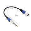 1/4" 6.35mm XLR 3Pin Male Cord 30cm XLR Balance Wire Portable XLR Cable  Microphone Adapter