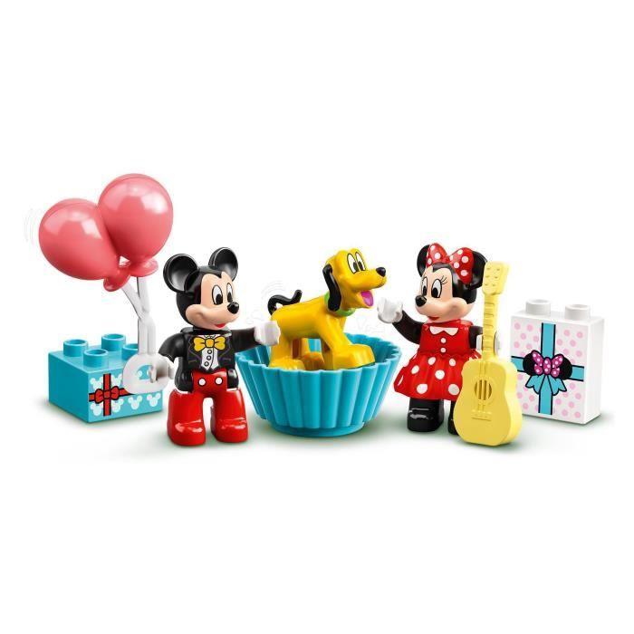 LEGO® 10941 DUPLO Disney Le Train d’Anniversaire de Mickey et Minnie Jouet pour Enfant de 2 ans et plus avec Train et Figurines