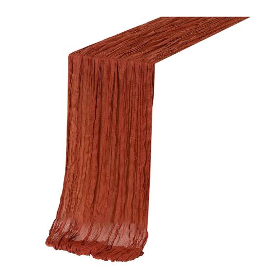 Флаг Однотонный Плиссированный Дизайн Богемный Стиль Свадебная Настольная Дорожка