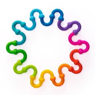 Fat Brain Toys Plip Links Игрушка-антистресс, 20 штук, FA490-1 (Подлинный продукт)