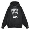 Стираный винтажный винтажный свитер ужасов на Хэллоуин American Diablo Top Loose Hoodie Hoodie Festival