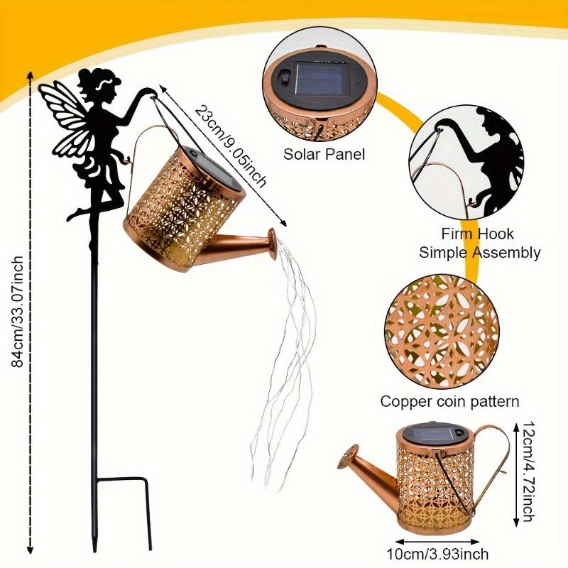 Солнечные лейки, уличные водопадные садовые гирлянды, водонепроницаемый IP65 солнечный чайник проекционный светильник