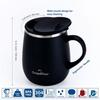 GRANDTIES Premium Vacuum Insulated Mug, 460ml, Available in 19 Colors, with Easy-Open Sliding Lid, Stainless Steel Double-Wall Vacuum Insulation, and