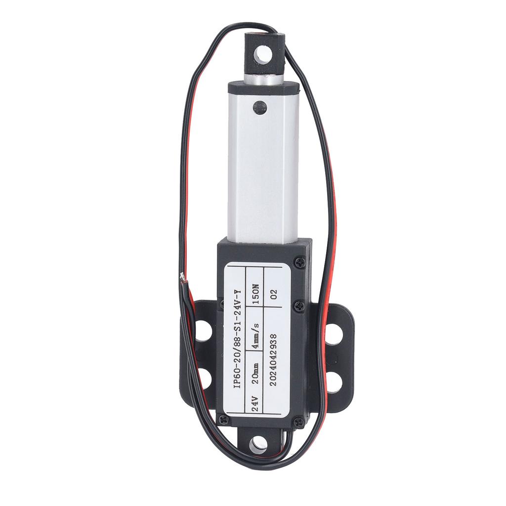 Электрический микролинейный привод, ход 20 мм, скорость 4 мм, тяга 150 Н, автоматический выдвижной мини-линейный привод