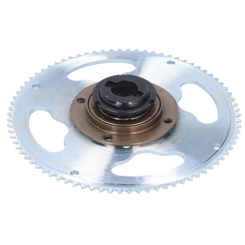 25H 80 Teeth Crankset with Freewheel Connector Set Accessory for Electric Bicycles Modification