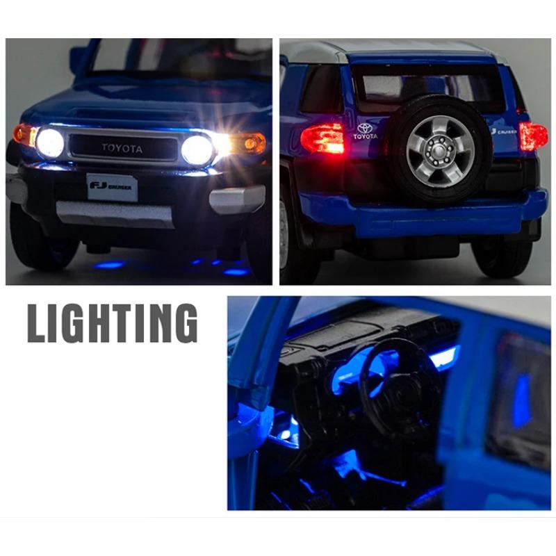 1/32 Toyota FJ Cruiser литые модели автомобилей и игрушечные металлические внедорожники модели автомобилей звук и свет высокая имитация детские подарки