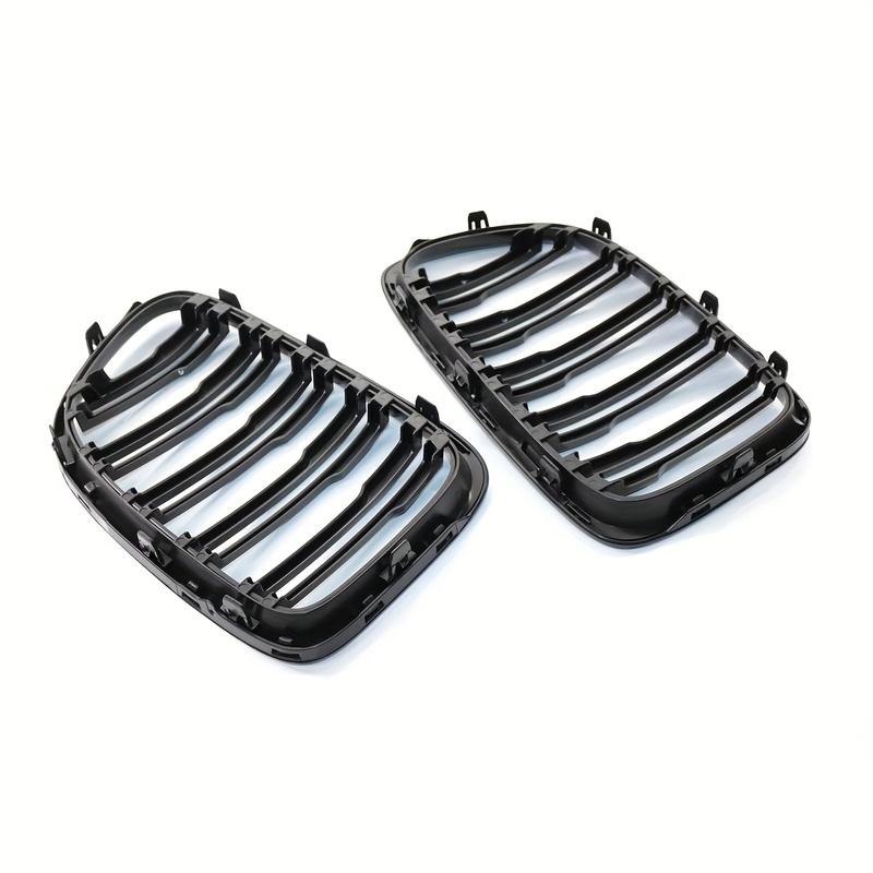 Car Gloss Black Front Bumper Grille For E84 X1 18i 20i 25i 28i 2009-2015 Sport Grill Double Slat Line Grilles Kindey Grills