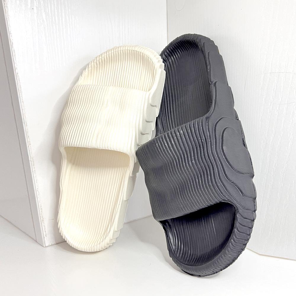 Летние шлепанцы в стиле Канье: Модные, на толстой подошве, большого размера, в корейском стиле, универсальные парные тапочки