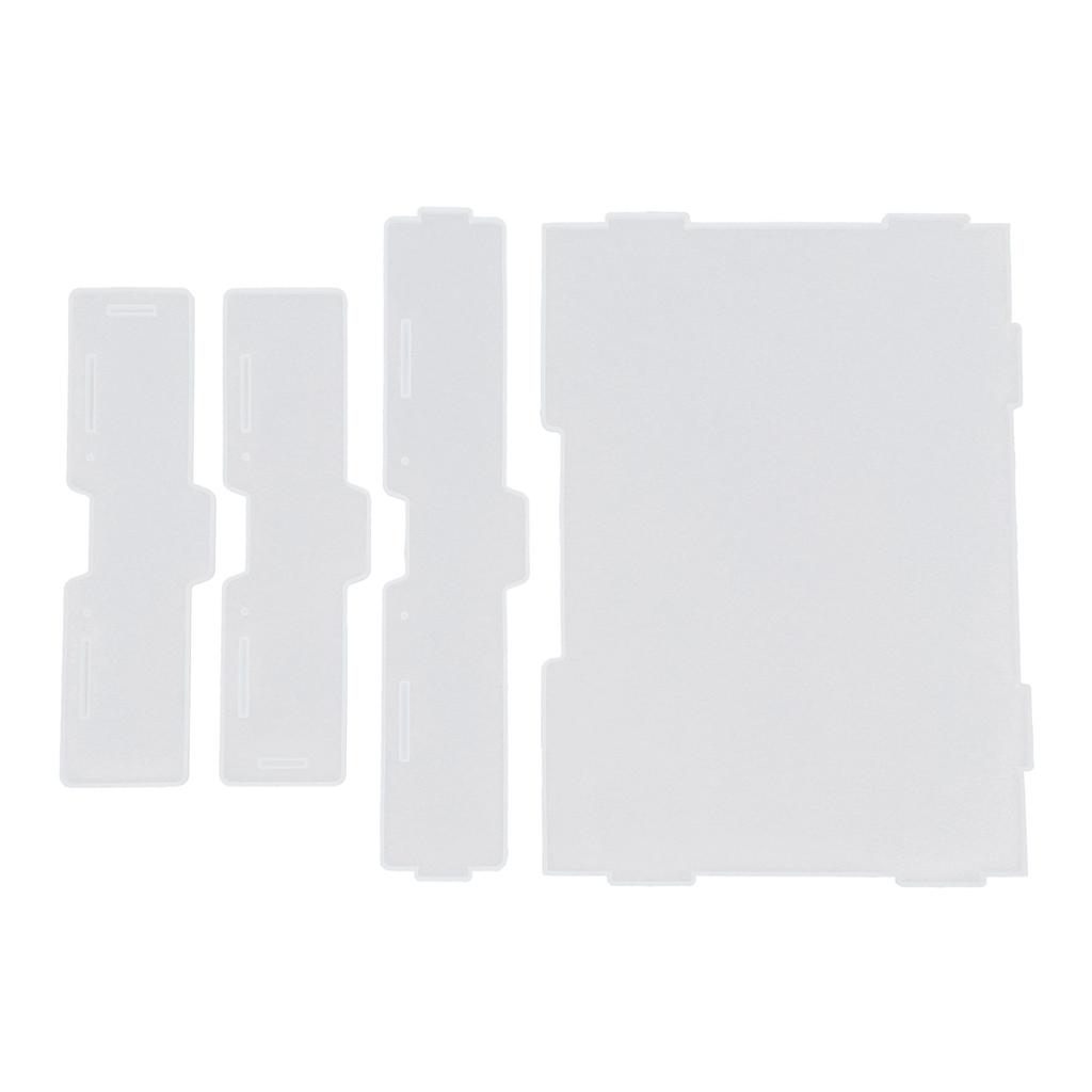 Эпоксидная форма Сделай сам Кристальная настольная коробка для хранения папок Блокнот Силиконовая форма Офисные канцелярские товары