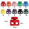 Double Holes Sportswear Accessories Toggle Clip Cord Lock Bean Apparel Shoelace Plastic Stopper