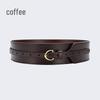 Women's Wide Leather Waist-Slimming Belt – Stylish Outerwear Accessory for Shirts and Dresses.