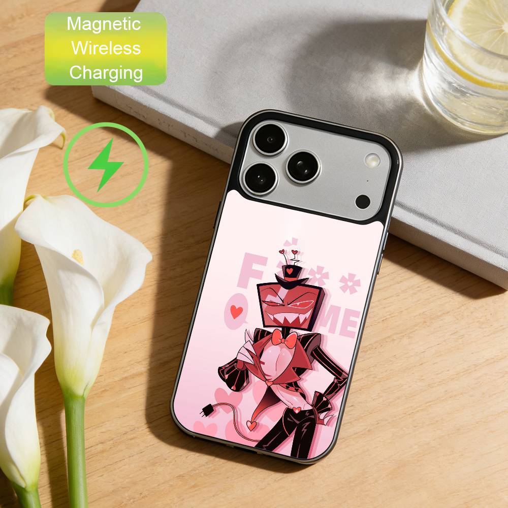 V-Vox Sleek Trendy Vibe Phone Case For iPhone17,16,15,14,13,12,Wireless charging protective case soft cover