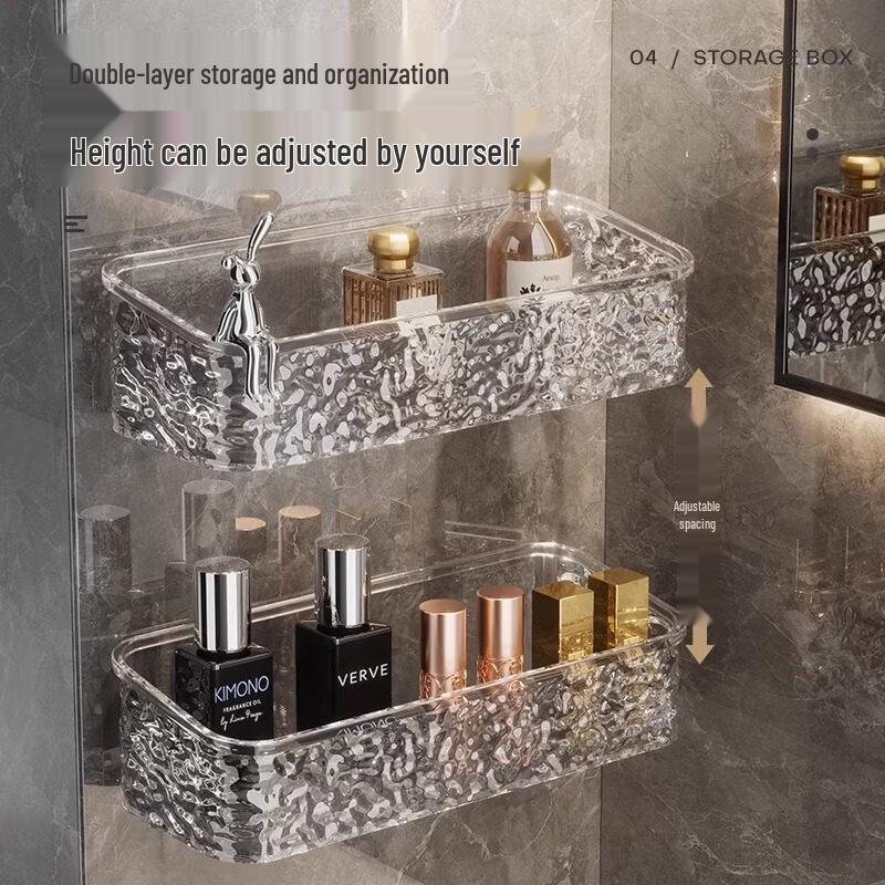 Настенная полка-органайзер для ванной комнаты LIEI на присосках