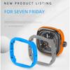 FOR SevenFriday P1C01 P2C/01 P3C/02 Watch Accessories Outer Case Ring Square Silicone Replacement Rubber Ring With Tool
