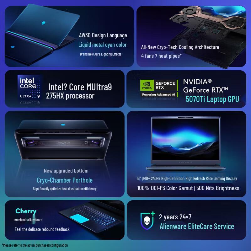 Dell Alienware AREA-51 16-inch Gaming Laptop (CN version)