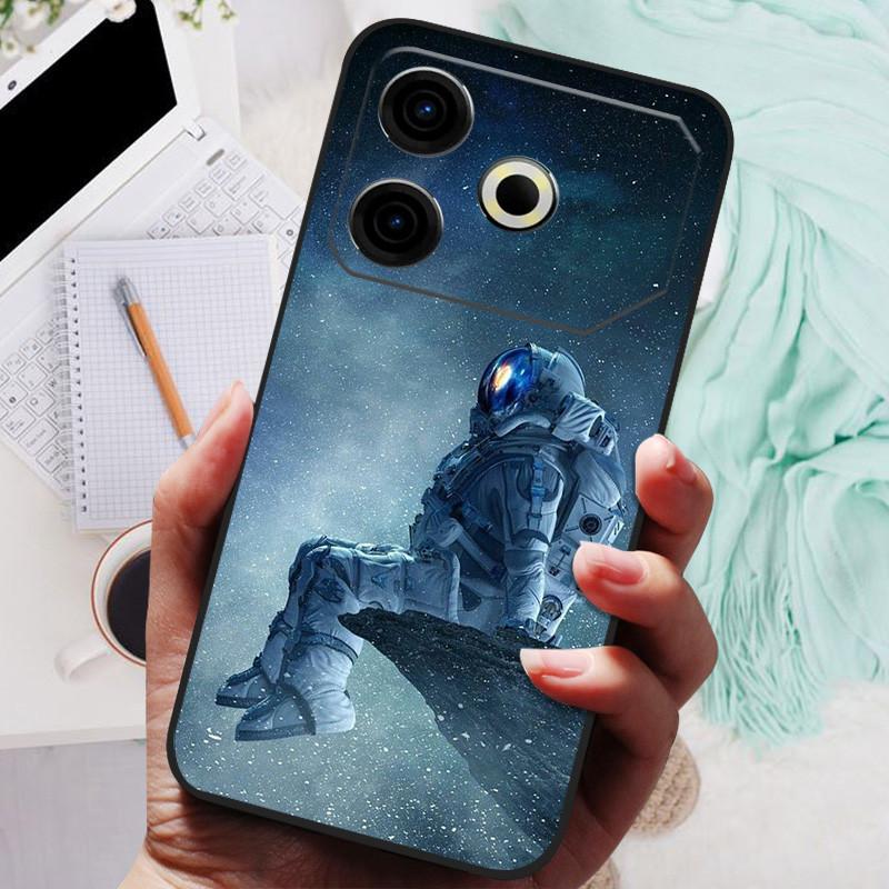 Для чехла Tecno Pova 6 Neo Pova6 Neo Роскошный телефон Силиконовая задняя крышка Для чехлов Tecno Pova 6 Neo Pova 6Neo Защитная оболочка Capas