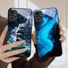 Морская буря маленький парусник Для Redmi Note 8 9 9S 12S 10 Pro 11 12 13 Pro+ 14 Pro K60 Ultra 13C 14C A3 12 13 Черный стеклянный чехол для телефона