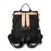 Contrast Color Backpack Women's Tassel Backpack Lightweight Large Capacity Handbag Shoulder Bag