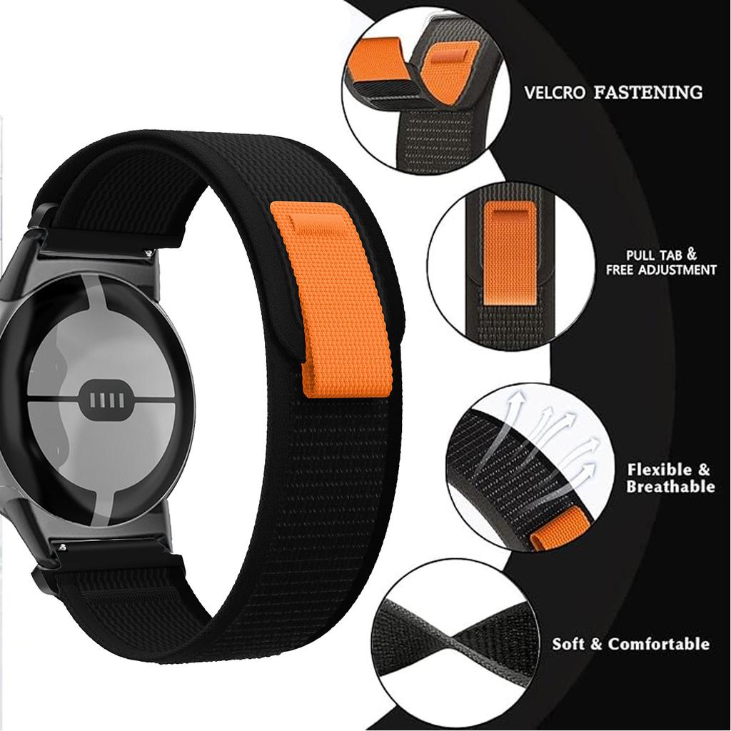 Спортивный ремешок для Google Pixel Watch 3/4 45 мм Браслет Ремешок Аксессуары Нейлоновый Сменный Ремешок для Pixel Watch1/2/3 41 мм