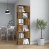 VidaXL Bookcase-Room Divider Smoked Oak 60x24x186 Cm 816032