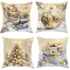 Christmas Theme Pillowcase Luxury Christmas Gift Pillow Cover Suitable for Home Room Living Room Sofa Cushion Cover Gift