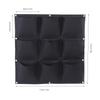 9 Pockets Degradable Vertical Hanging Wall Garden Plant Grow Bag Planter Container (Green)