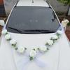 Wedding Car Decoration Front Flower Wedding Supplies Wedding Main Wedding Car Layout Creative Simulation Welcome Flower Fleet Decoration