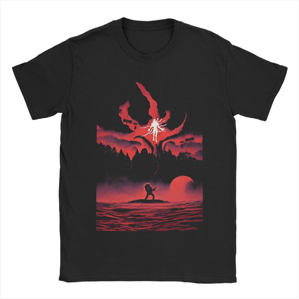 Men T-Shirt Eddie Munson Master of the Upside Down Guitar Horror TV Fashion Pure Cotton Tees Short Sleeve  T Shirts O Neck Tops