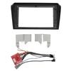 9 Inch Radio Stereo Fascia Panel Frame Double Din Navigation Radio Bezel Dash Panel For 3 20032009
