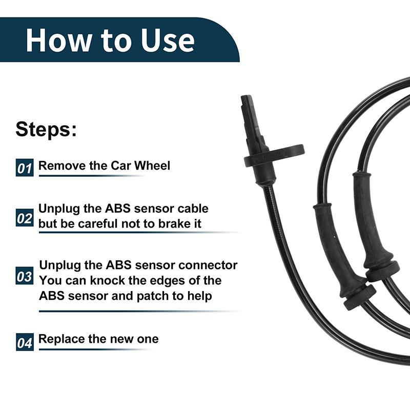 Front Left/Right ABS Wheel Speed Sensor For Range Rover L405 Range Rover Sport L494 3.0 306PS 306DT 5.0 508PS 508PN LR033461