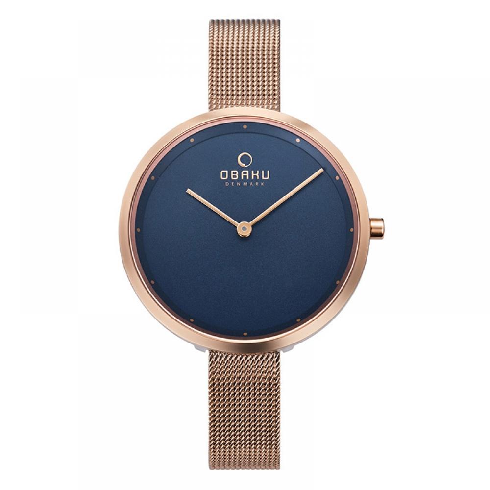  Официально импортированные оригинальные женские металлические часы Obaku V227lxvlmv Dock BruShed Steel