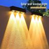 Outdoor Solar Wall Washer Light - Waterproof Balcony & Courtyard Decorative Spotlight