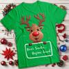 Funny Mens and Womens Cute Reindeer Christmas T-Shirt Tee #MC