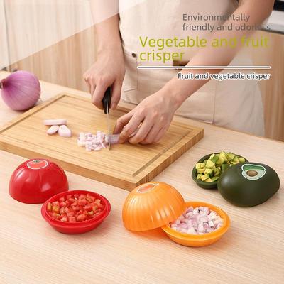 Пластиковый герметичный контейнер для хранения продуктов с крышкой для авокадо, лука и помидора