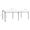 VidaXL Garden Sunshade Awning 6x3x2.55 M Cream