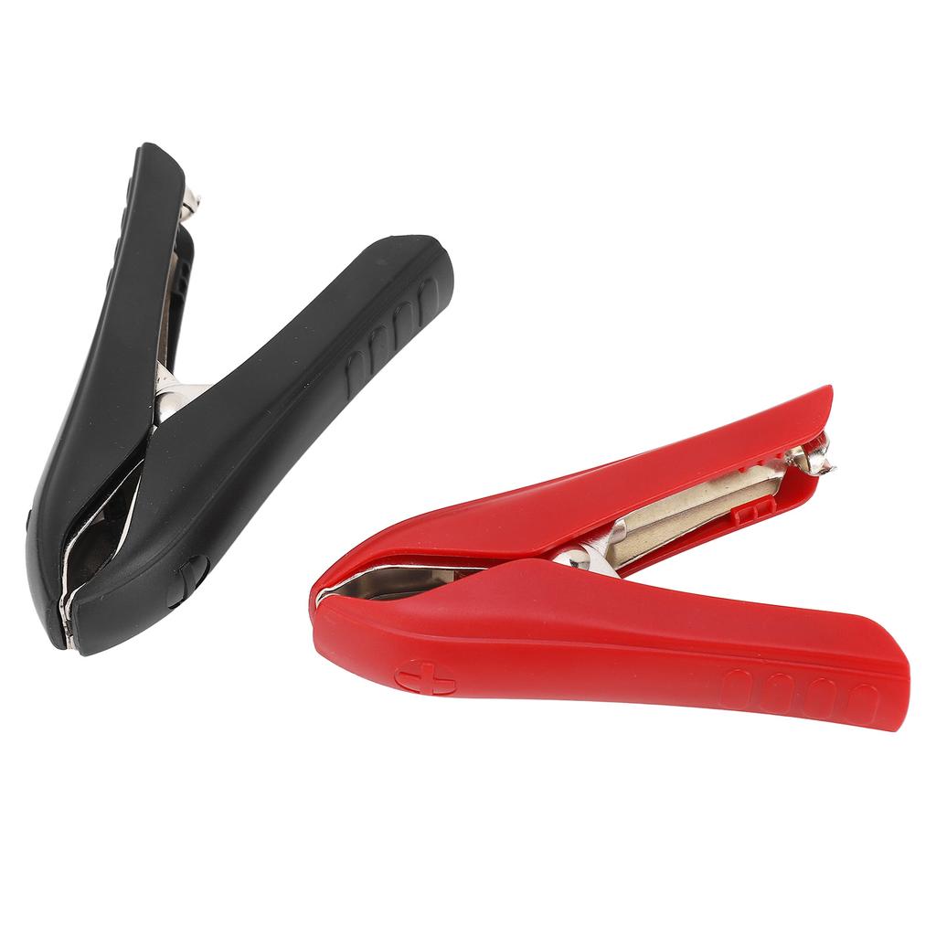 1 Pair Battery Crocodile Clamp Jumper 100A Cables Boost Clamp Welding Clip Red Positive Black Negati