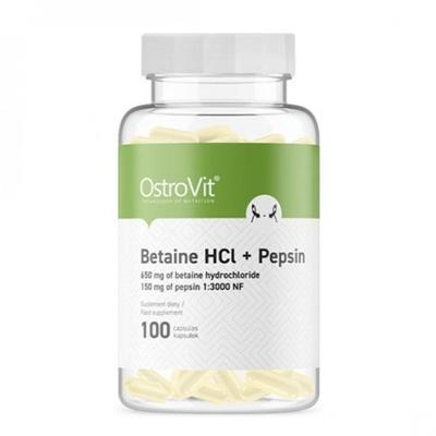 OstroVit Бетаин HCl + Пепсин, 100 капсул