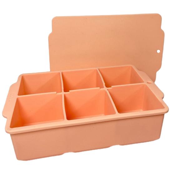 Квадратные 6 сеток «сделай сам», чтобы избежать порчи, быстрозамораживаемый лоток для льда, коробка, аксессуар для бара, лоток для формы для льда