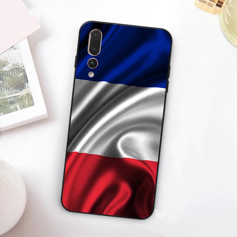 Флаг Франции для чехла Huawei Nova 11 10 9 SE Y70 Y60 Y90 Y61 Y91 Y73 Y72 12i 11i 8i P30 P40 Lite P60 Pro
